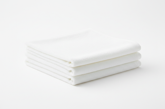 toalla blanca de manos lisa